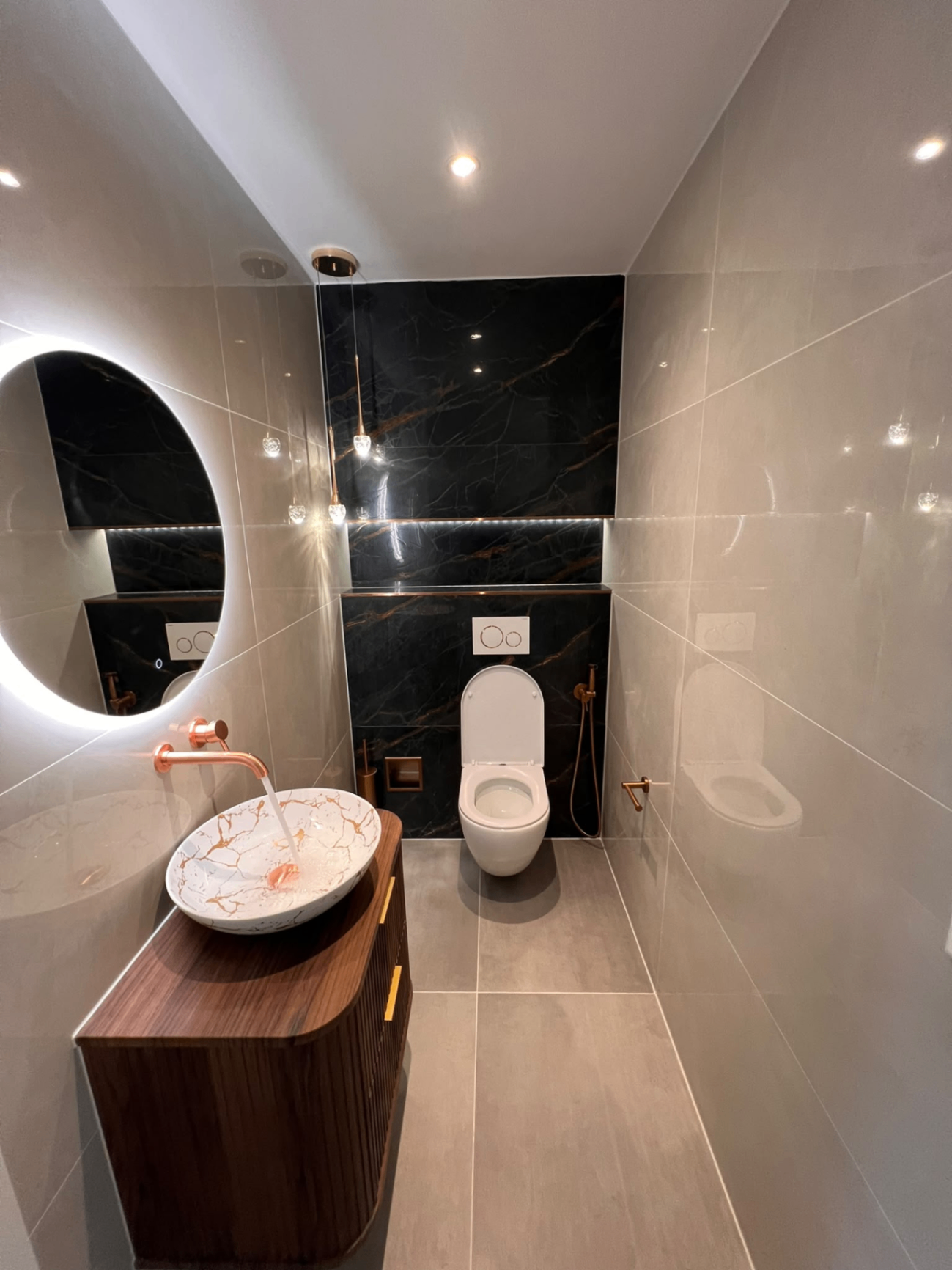 Toilet — van casco naar premium afwerking — na